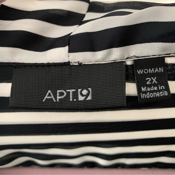 APT9 size 2x high-low wrap front blouse  NWT - Picture 4 of 6